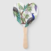 Peacock Wedding Fächer (Vorderseite)