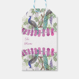 Peacock Wedding Geschenkanhänger