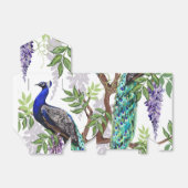 Peacock Wedding Geschenkschachtel (Ungefaltet)