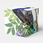 Peacock Wedding Geschenkschachtel (Rückseite)