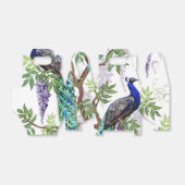 Peacock Wedding Geschenkschachtel (Ungefaltet)