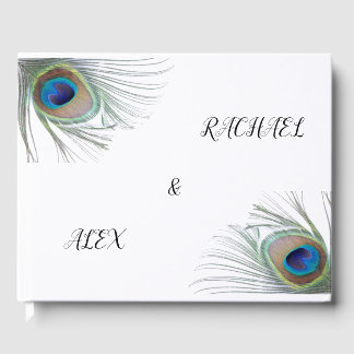 Peacock Wedding Guest Book Gästebuch