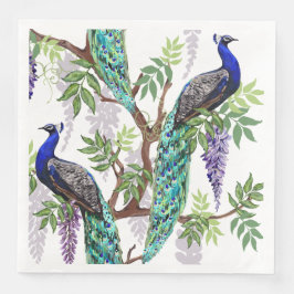 Peacock Wedding Serviette