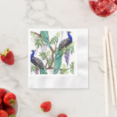 Peacock Wedding Serviette (Beispiel)