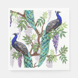 Peacock Wedding Serviette