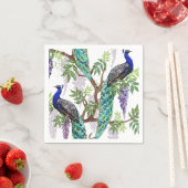 Peacock Wedding Serviette (Beispiel)