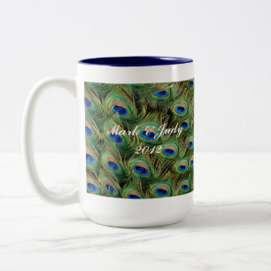 Peacock Wedding-Tasse Zweifarbige Tasse