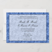 Peacock Wedding Theme 1 (blau) Einladung (Rückseite)