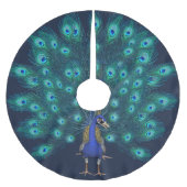 PEACOCK Weihnachtsbäume Polyester Weihnachtsbaumdecke (Vorderseite)