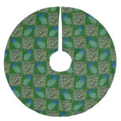 Peacock Weihnachtsbaumrock Polyester Weihnachtsbaumdecke (Vorderseite)