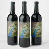 Peacock Weinetikett (Flaschen)