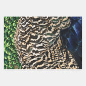 Peacock wrapping paper  geschenkpapier set (Vorderseite 2)