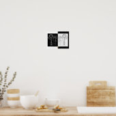 Peacock Yin and Yang DUET Illustration Poster (Küche)