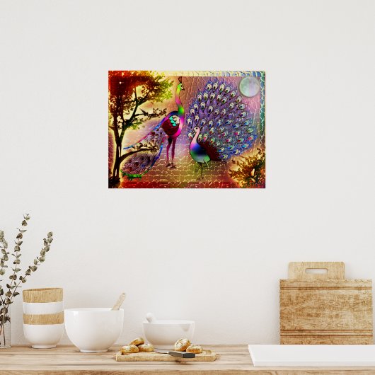 Peacocks2 Poster (Küche)