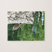 Peacocks Birds Garden Foto Puzzle mit Geschenkboxe (Horizontal)
