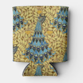 Peacocks Birds Rowan Trees Art Nouveau Dosenkühler (Vorderseite)