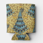 Peacocks Birds Rowan Trees Art Nouveau Dosenkühler (Rückseite)