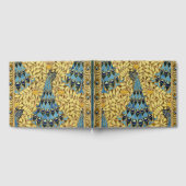 Peacocks Birds Rowan Trees Art Nouveau Gästebuch (Voll)