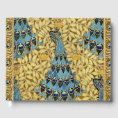 Peacocks Birds Rowan Trees Art Nouveau Gästebuch (Vorderseite)