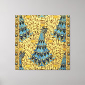 Peacocks Birds Rowan Trees Art Nouveau Leinwanddruck (Vorderseite)