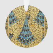 Peacocks Birds Rowan Trees Art Nouveau Ornament (Vorderseite)