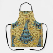 Peacocks Birds Rowan Trees Art Nouveau Schürze (Vorderseite)