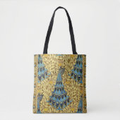 Peacocks Birds Rowan Trees Art Nouveau Tasche (Vorderseite)