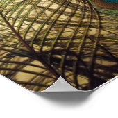 Peacocks Feathers Poster (Ecke)