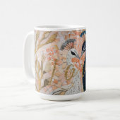 Peacocks Gold Glitzer Liebe Blush Rose Kaffeetasse (Vorderseite Links)
