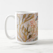 Peacocks Gold Glitzer Liebe Blush Rose Kaffeetasse (Links)