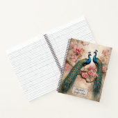 Peacocks in Blossom Notizblock (Innenseite)