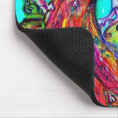 PEACOCKS IN LIEBE MONOGRAMM Rot-blaue Turquase grü Mousepad (Ecke)