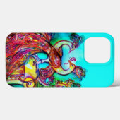 PEACOCKS IN LIEBE Rot Türkis Blau Case-Mate iPhone Hülle (Rückseite (Horizontal))