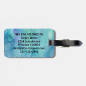 Peacocks Luggage Tag Gepäckanhänger (Rückseite horizontal)