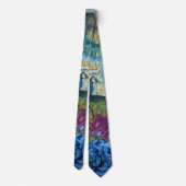 Peacocks Peacock Blue Neckties Neck Tie Krawatte (Rückseite)