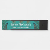 Peacocks Peacock Elegantes einzigartiges Zeichen d Türschild (Vorderseite )