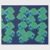 Peacocks Peacock Feather Art "Peacock Liebhaber" Geschenkpapier (Flach)