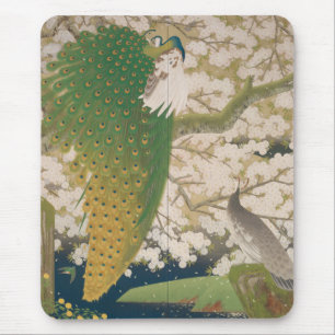 Peacocks und Kirschbaum (1925) Mousepad