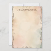 Peacocks Vintager Königsgarten Indische Hochzeit Einladung (Rückseite)