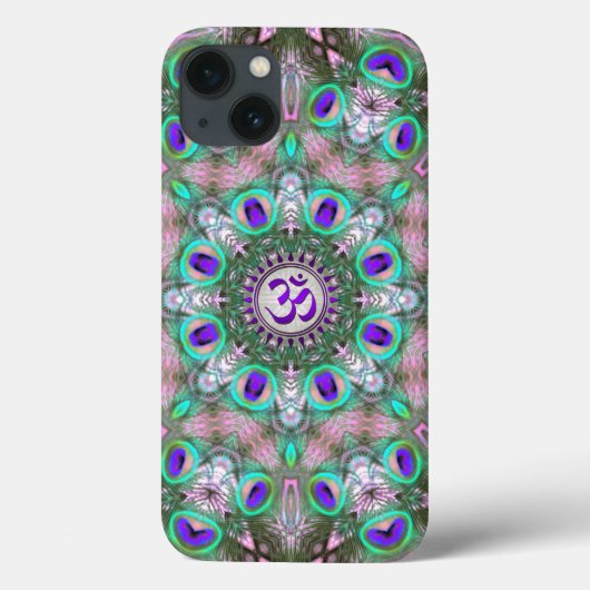 Peacolia Lila Om Symbol iPad Hüllen (Rückseite)