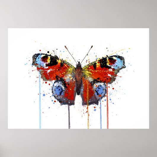 Peacook Butterfly Poster (Vorne)
