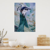 Peahen Portrait Poster (Küche)