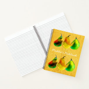 Peak Aquarell grüne Frucht Notebook Notizblock