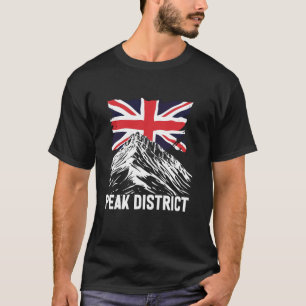Peak District + Britische Flagge T-Shirt