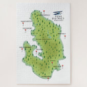 Peak District England Map Puzzle (Vertikal)