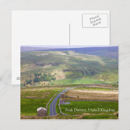 Peak District, Großbritannien Postkarte (Vorne/Hinten)