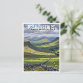 Peak District National Park England Travel Postkarte (Stehend Vorderseite)