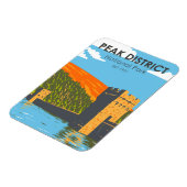 Peak District National Park England Vintag Magnet (Linke Seite)