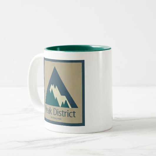 Peak District National Park Rustic Zweifarbige Tasse (Vorderseite Links)