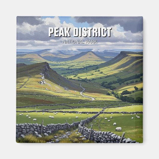 Peak-District-Nationalpark England Reise Magnet (Vorne)